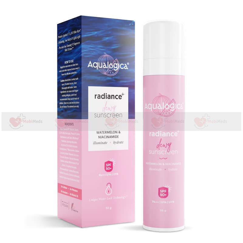 Aqualogica Radiance+ Dewy Sunscreen 50g Indoor & Outdoor Protection