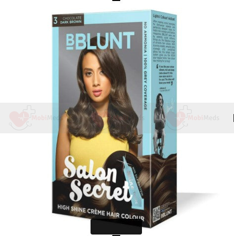 Bblunt Salon Secret High Shine Crème Hair Colour Chocolate Dark Brown 108 g