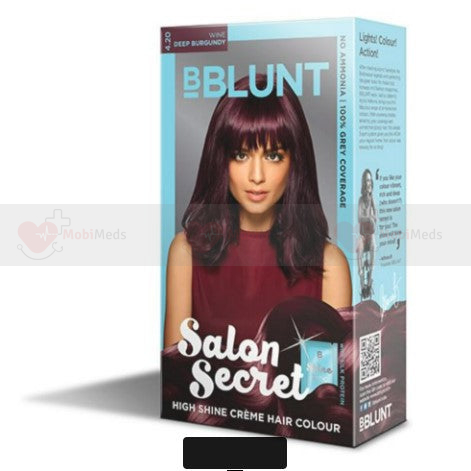 Bblunt Salon Secret High Shine Crème Hair Colour Wine Deep Burgundy 108 g