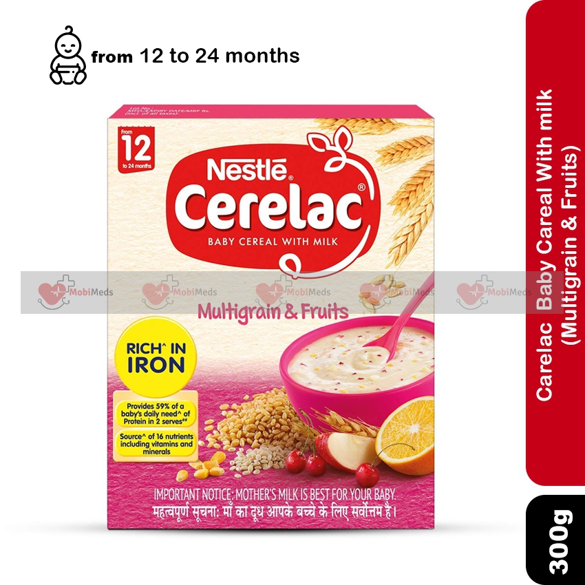 Carelac  Baby Careal With milk (Multigrain & Fruits) 12 to 24 months