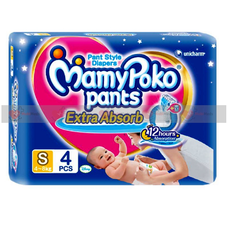 Mamy Poko Pant S (4-8 kg) 4 pants