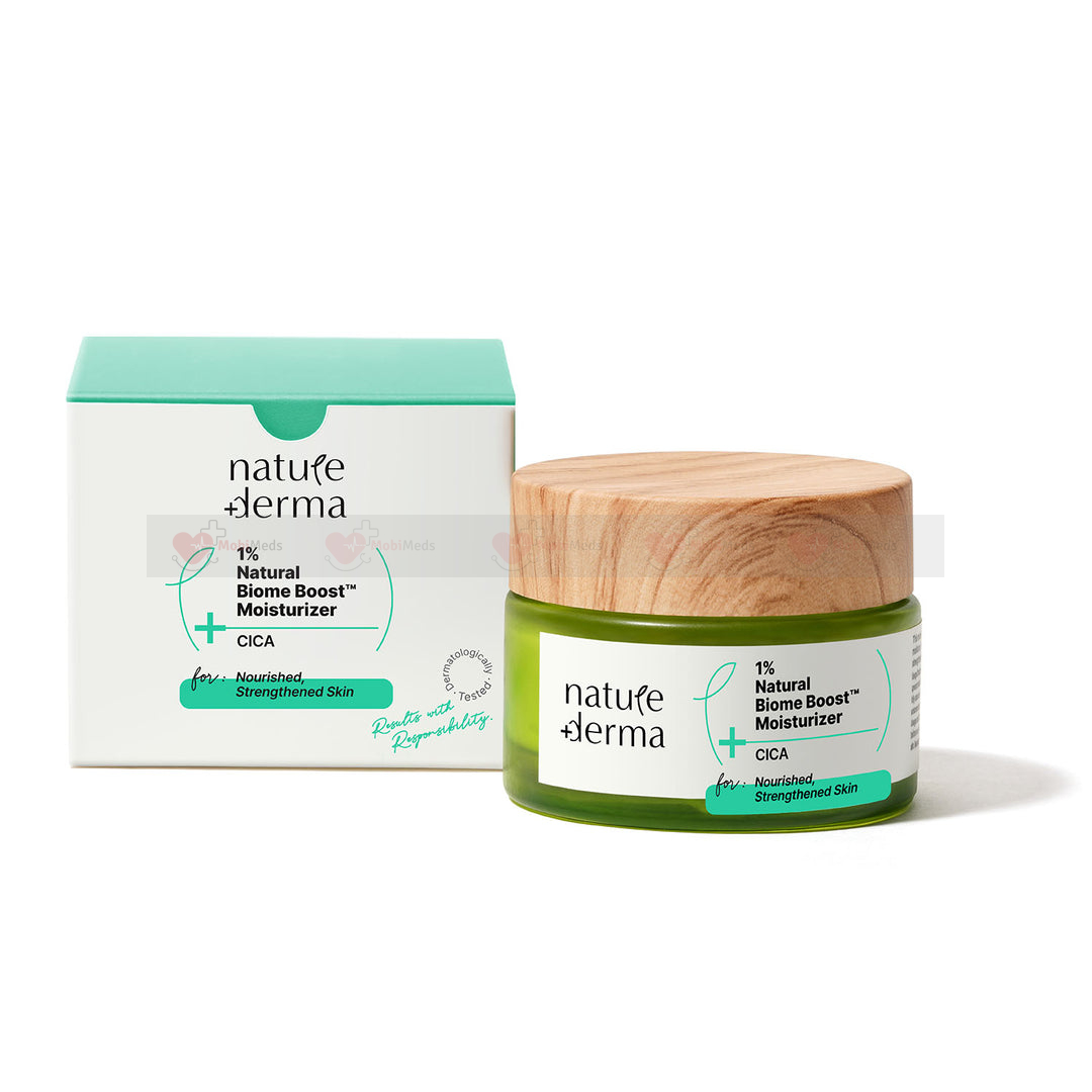 Nature Derma 1% Natural Biome-Boost™ Moisturizer with CICA - 50 ml